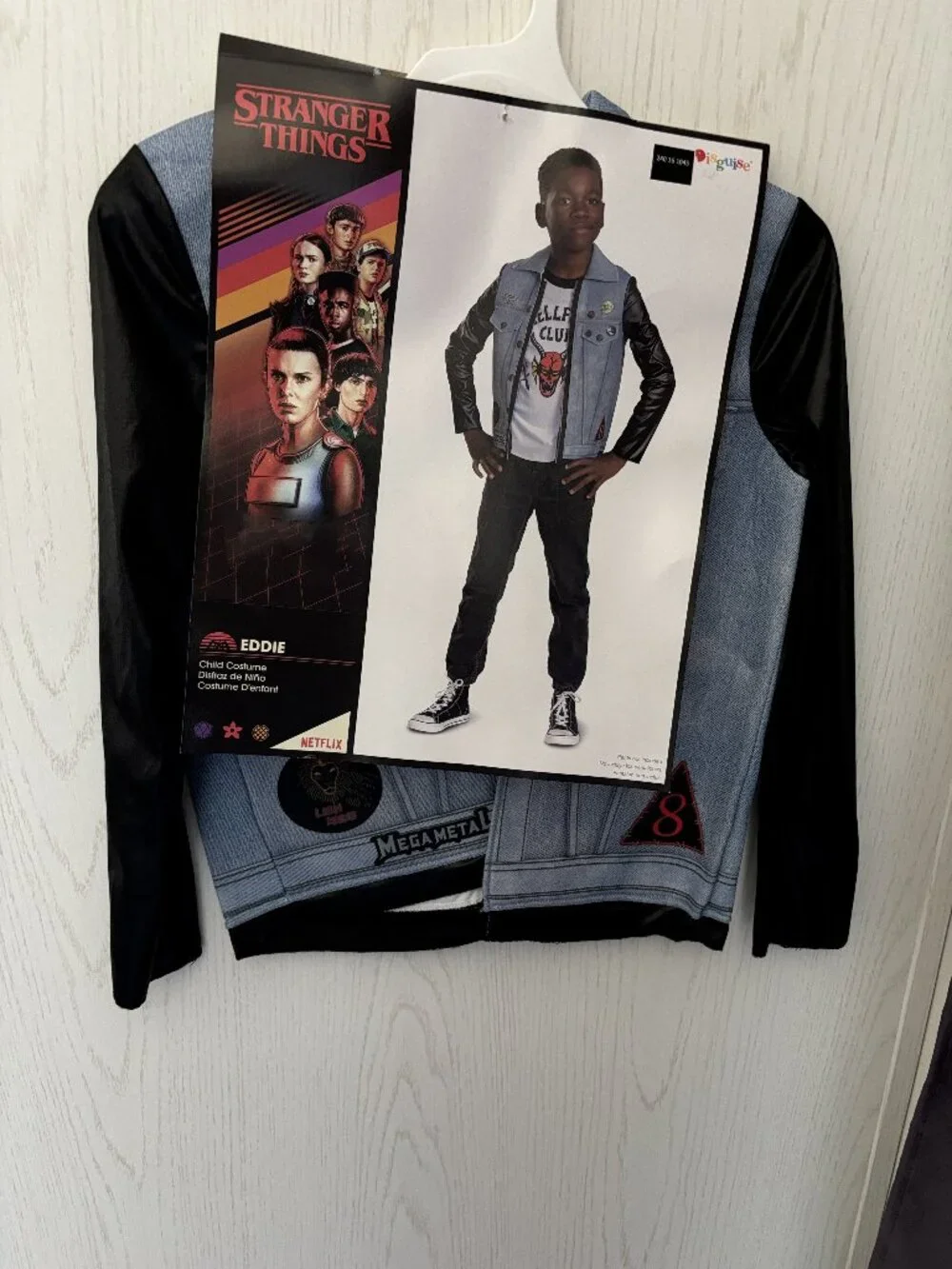 Eddie Munson Halloween Costume 14/16 Netflix Stranger Things 80s Rocker Kids Boy